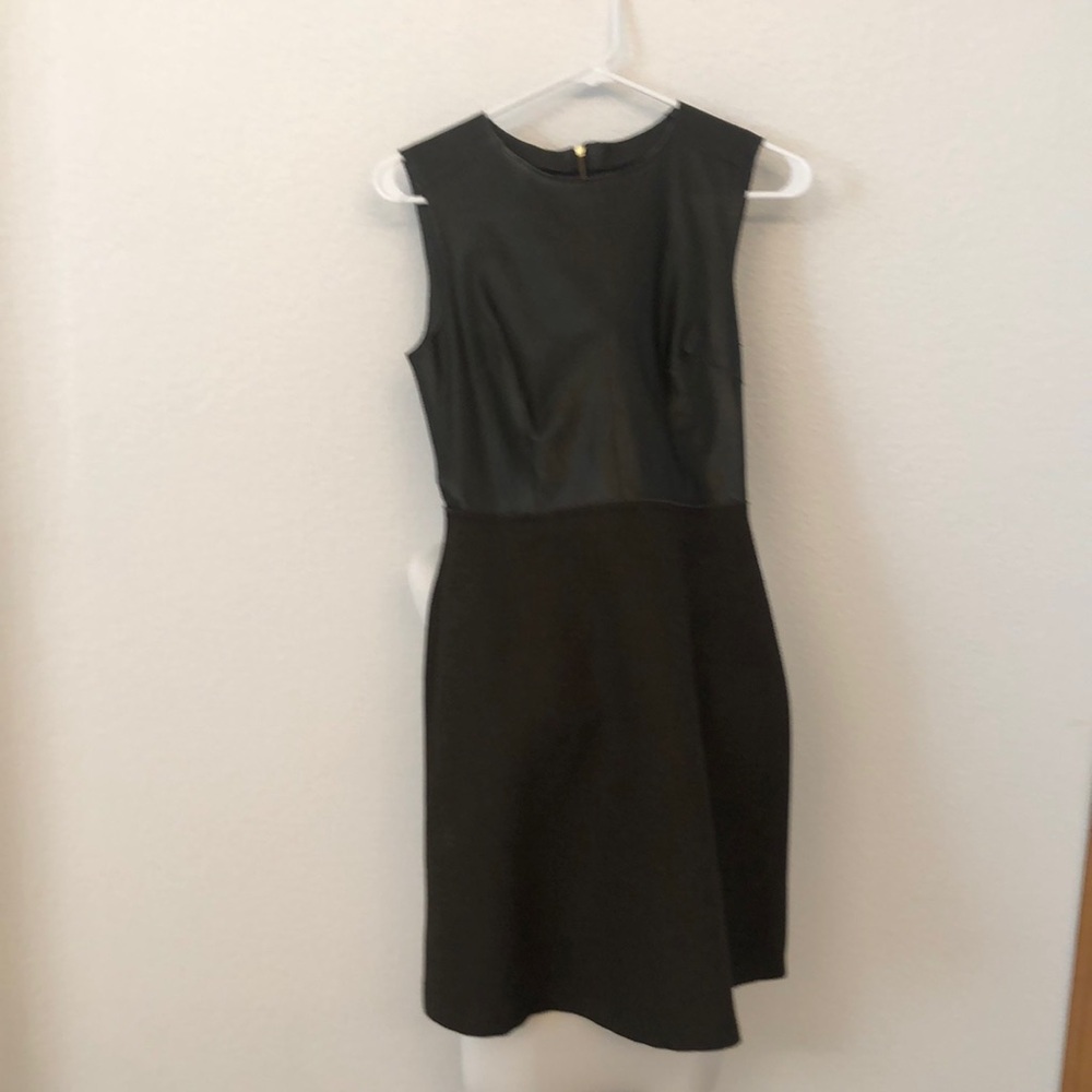 Zara faux earthy olive green dress